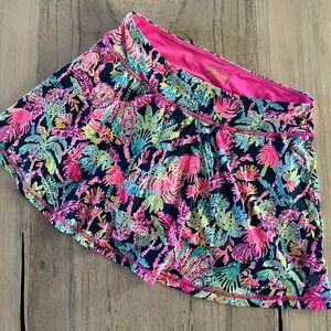 Lilly Pulitzer Aila Luxletic Skort Small Tennis Golf Oyster Bay Navy Seen & Herd